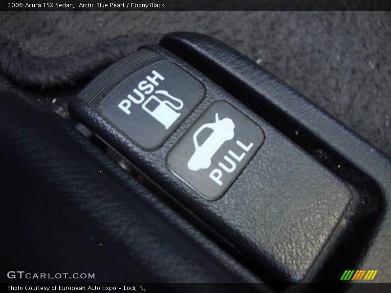 Arctic Blue Pearl / Ebony Black 2006 Acura TSX Sedan