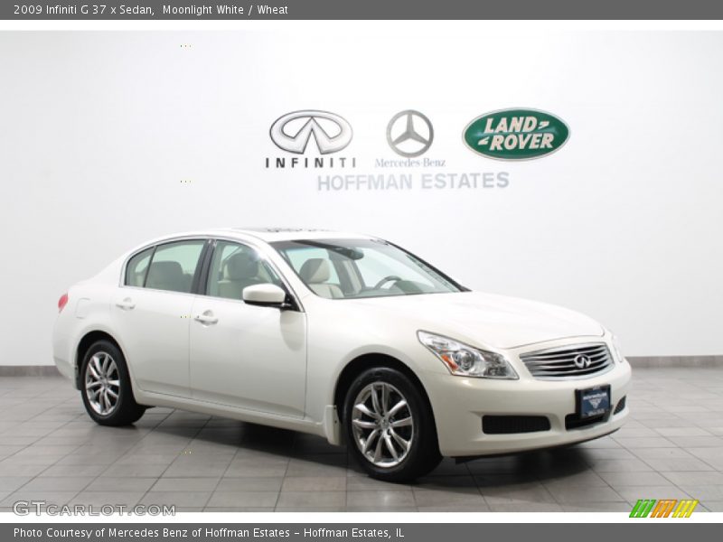 Moonlight White / Wheat 2009 Infiniti G 37 x Sedan