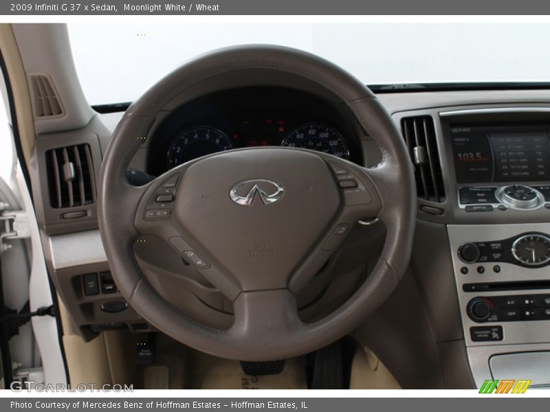 Moonlight White / Wheat 2009 Infiniti G 37 x Sedan