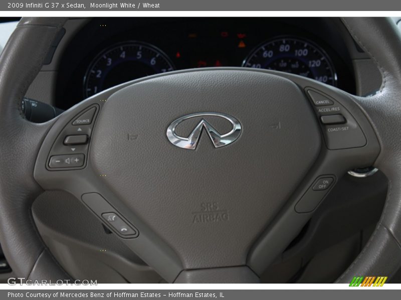 Moonlight White / Wheat 2009 Infiniti G 37 x Sedan