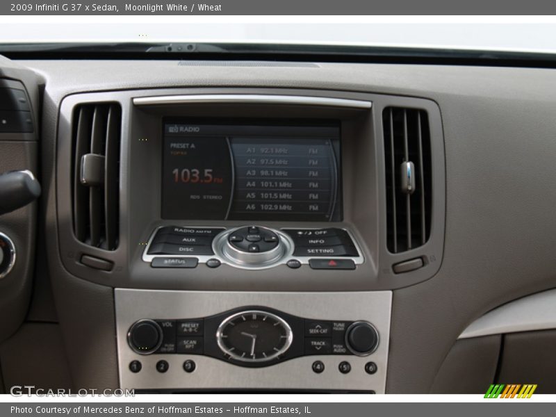 Moonlight White / Wheat 2009 Infiniti G 37 x Sedan