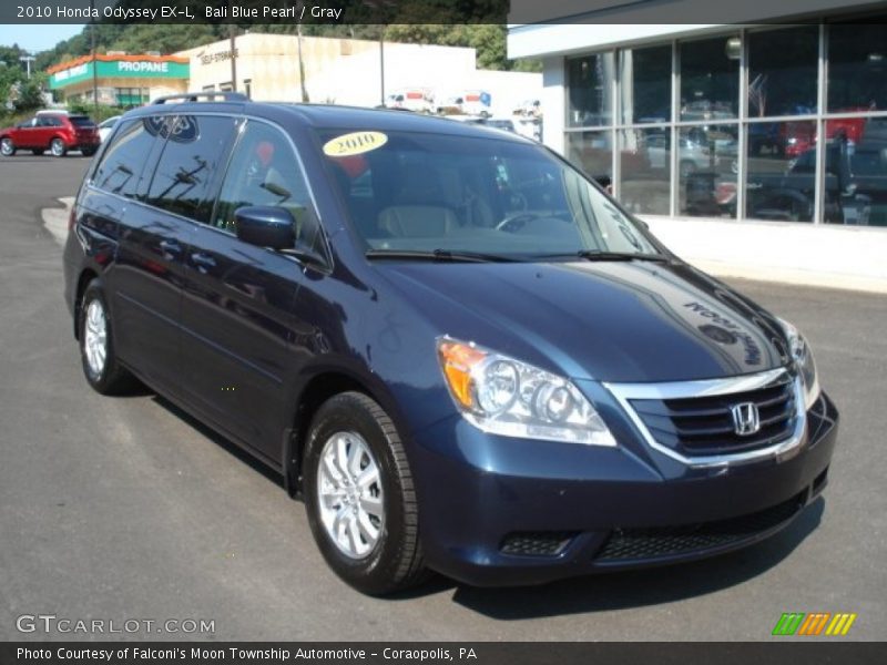 Bali Blue Pearl / Gray 2010 Honda Odyssey EX-L