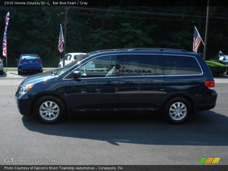 Bali Blue Pearl / Gray 2010 Honda Odyssey EX-L