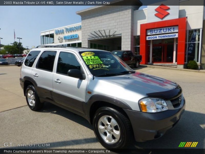 Satin Silver Metallic / Dark Flint Gray 2003 Mazda Tribute LX-V6 4WD