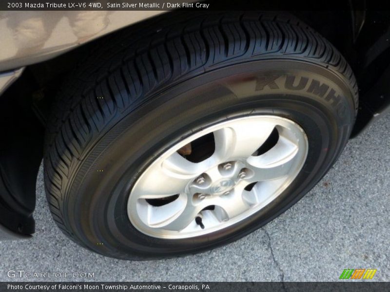 Satin Silver Metallic / Dark Flint Gray 2003 Mazda Tribute LX-V6 4WD