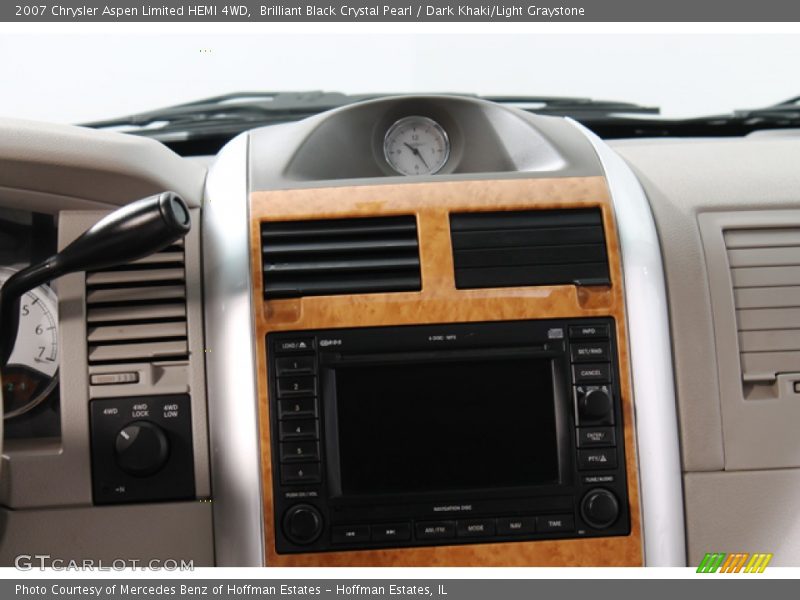 Brilliant Black Crystal Pearl / Dark Khaki/Light Graystone 2007 Chrysler Aspen Limited HEMI 4WD
