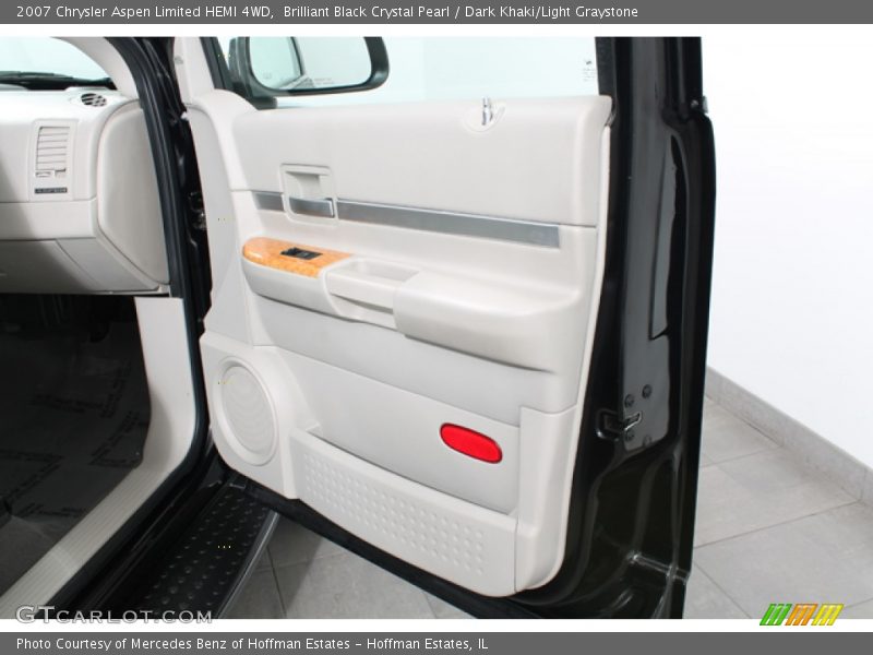 Brilliant Black Crystal Pearl / Dark Khaki/Light Graystone 2007 Chrysler Aspen Limited HEMI 4WD