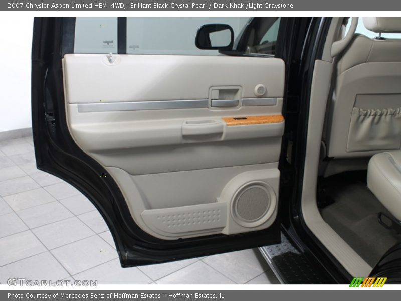 Brilliant Black Crystal Pearl / Dark Khaki/Light Graystone 2007 Chrysler Aspen Limited HEMI 4WD