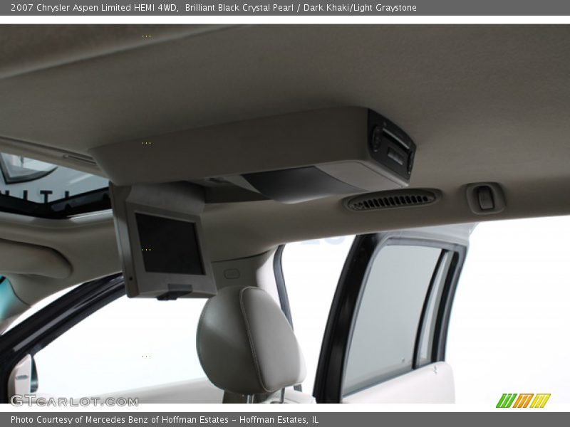 Brilliant Black Crystal Pearl / Dark Khaki/Light Graystone 2007 Chrysler Aspen Limited HEMI 4WD