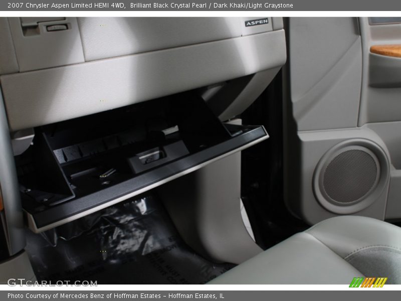 Brilliant Black Crystal Pearl / Dark Khaki/Light Graystone 2007 Chrysler Aspen Limited HEMI 4WD