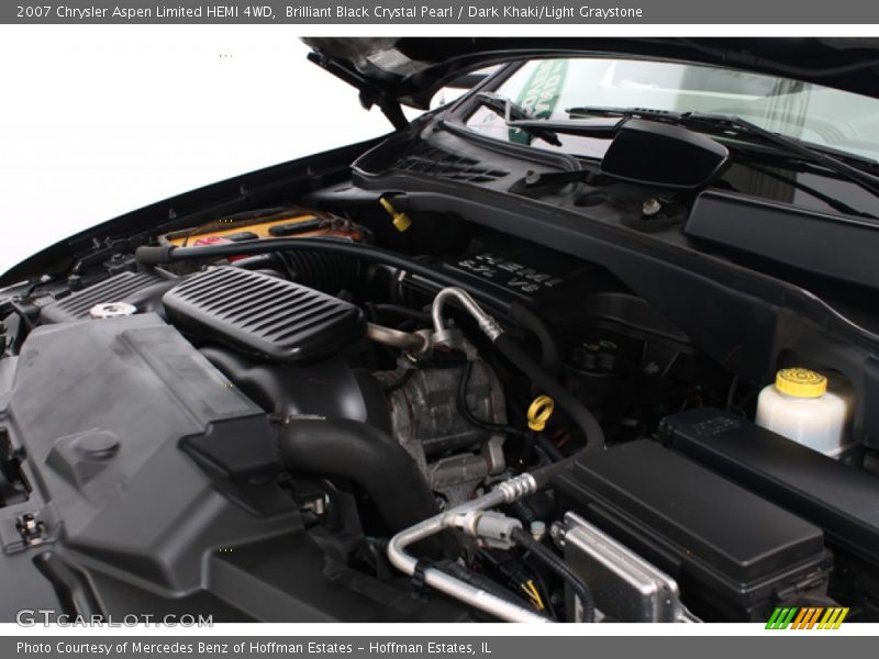 Brilliant Black Crystal Pearl / Dark Khaki/Light Graystone 2007 Chrysler Aspen Limited HEMI 4WD