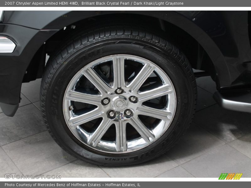 Brilliant Black Crystal Pearl / Dark Khaki/Light Graystone 2007 Chrysler Aspen Limited HEMI 4WD