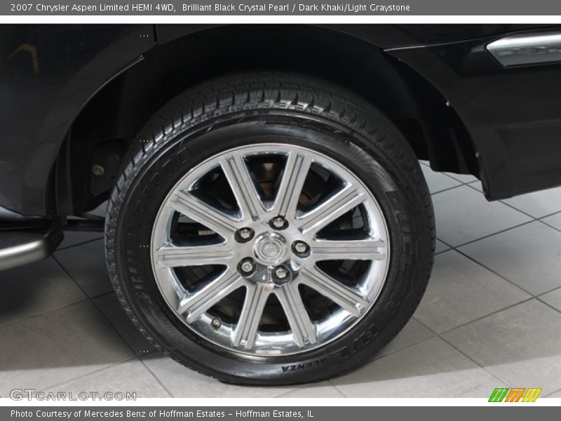 Brilliant Black Crystal Pearl / Dark Khaki/Light Graystone 2007 Chrysler Aspen Limited HEMI 4WD