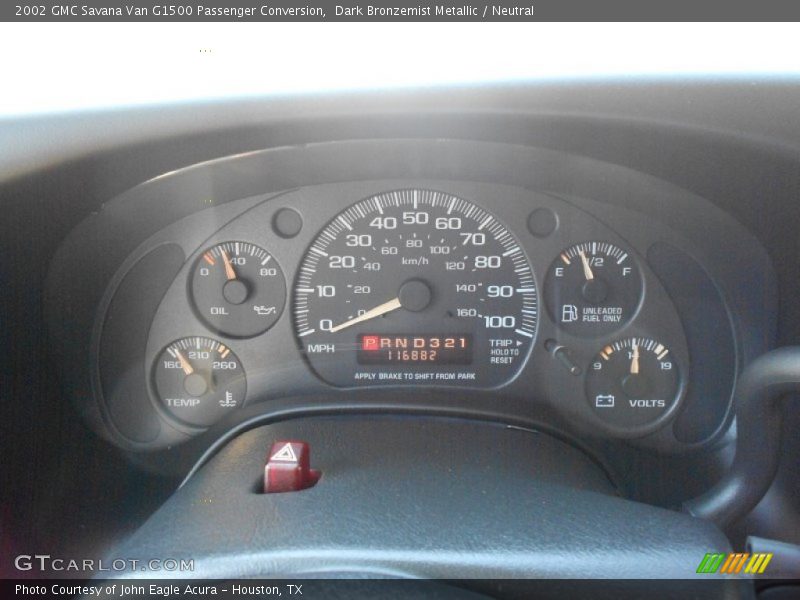 Dark Bronzemist Metallic / Neutral 2002 GMC Savana Van G1500 Passenger Conversion