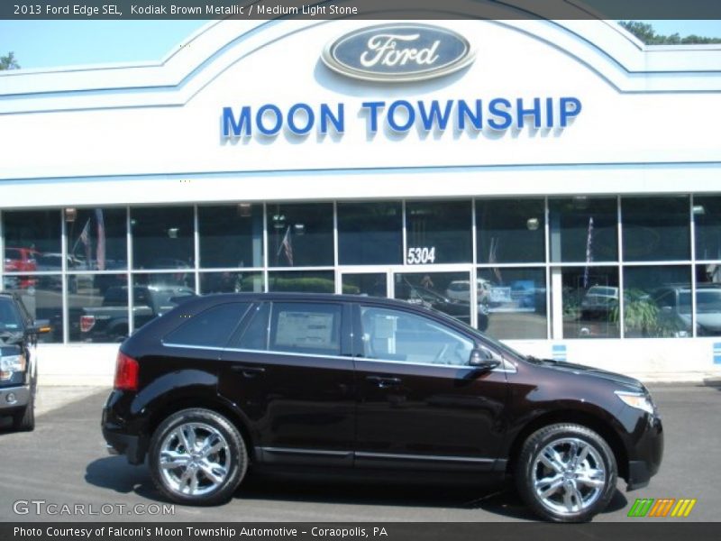 Kodiak Brown Metallic / Medium Light Stone 2013 Ford Edge SEL