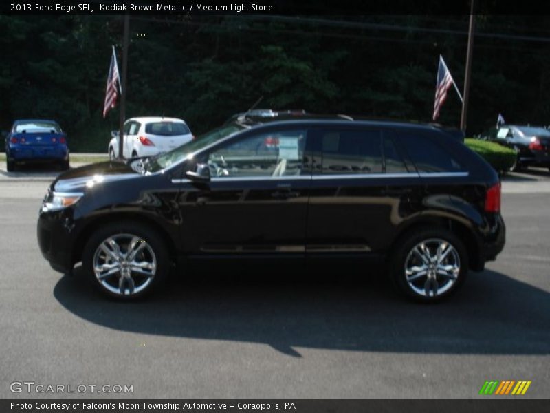 Kodiak Brown Metallic / Medium Light Stone 2013 Ford Edge SEL