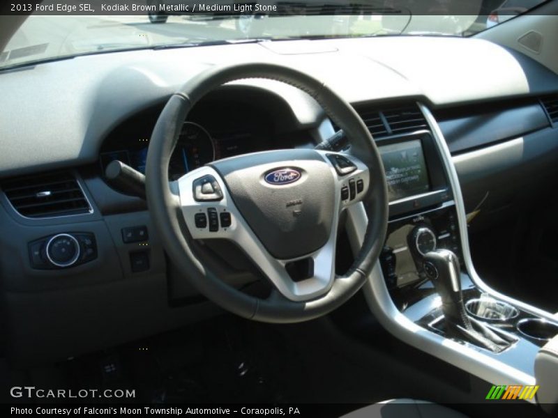Kodiak Brown Metallic / Medium Light Stone 2013 Ford Edge SEL