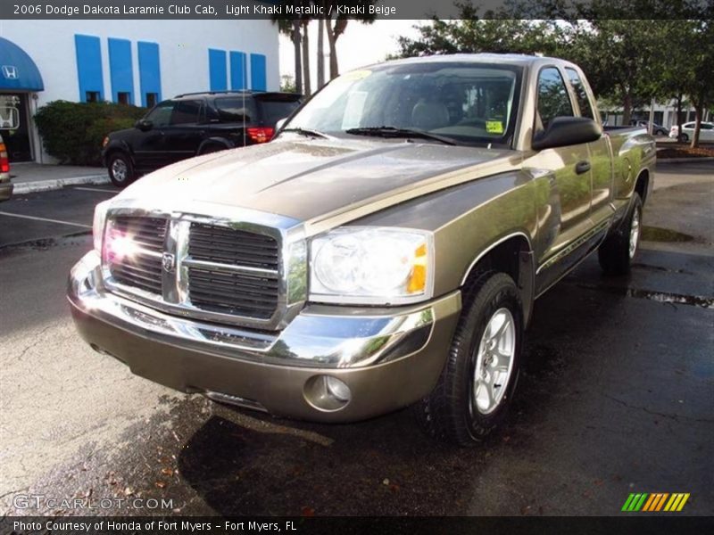 Light Khaki Metallic / Khaki Beige 2006 Dodge Dakota Laramie Club Cab