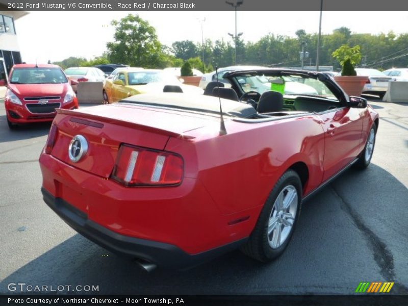 Race Red / Charcoal Black 2012 Ford Mustang V6 Convertible