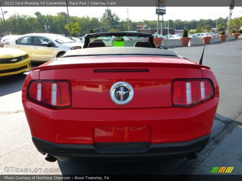 Race Red / Charcoal Black 2012 Ford Mustang V6 Convertible