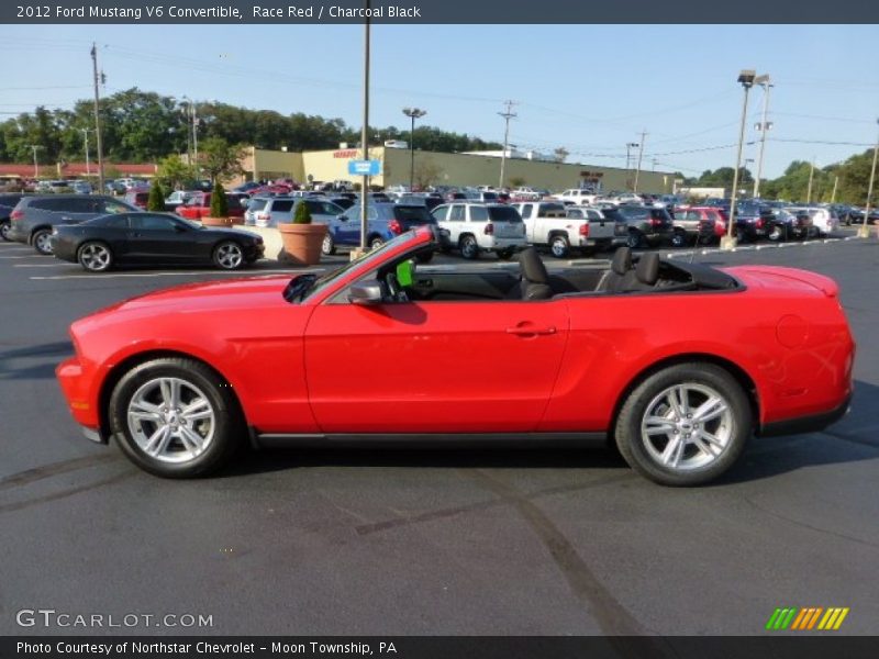 Race Red / Charcoal Black 2012 Ford Mustang V6 Convertible