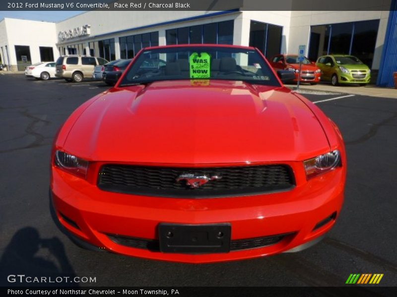 Race Red / Charcoal Black 2012 Ford Mustang V6 Convertible