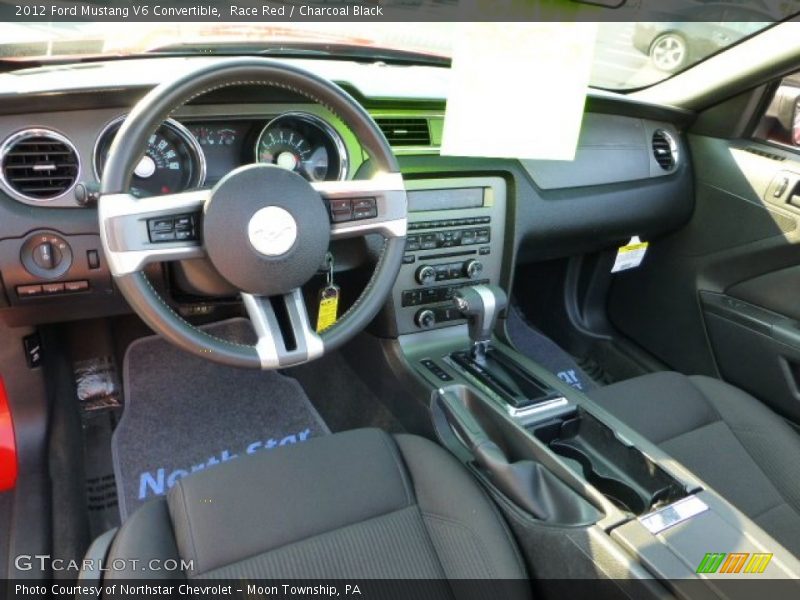 Race Red / Charcoal Black 2012 Ford Mustang V6 Convertible