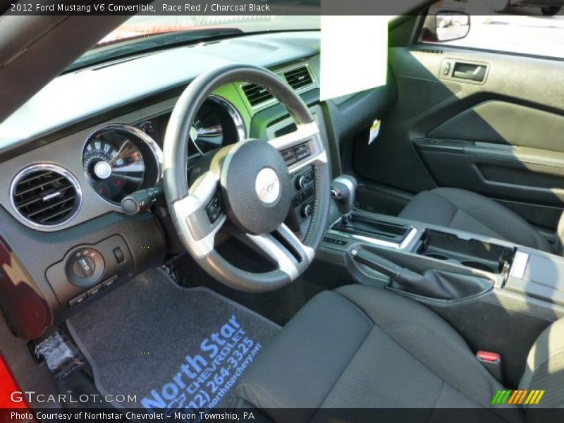 Race Red / Charcoal Black 2012 Ford Mustang V6 Convertible