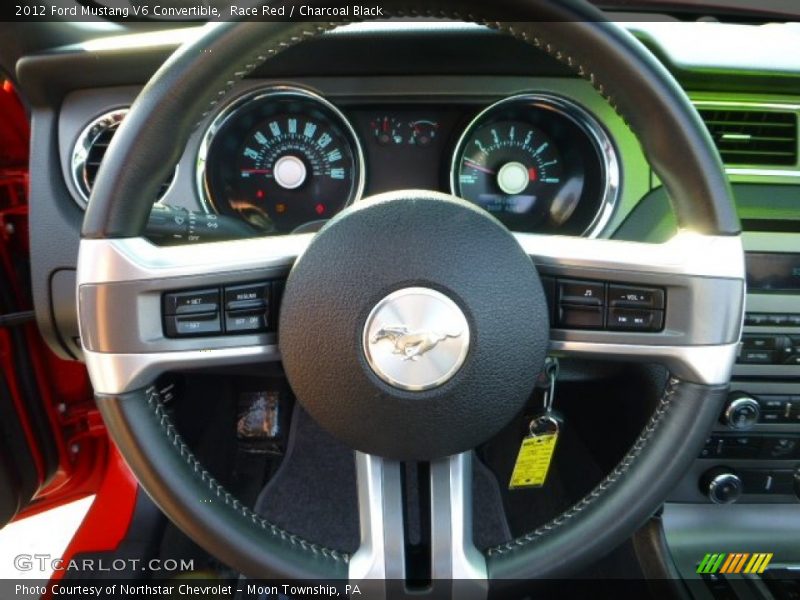 Race Red / Charcoal Black 2012 Ford Mustang V6 Convertible