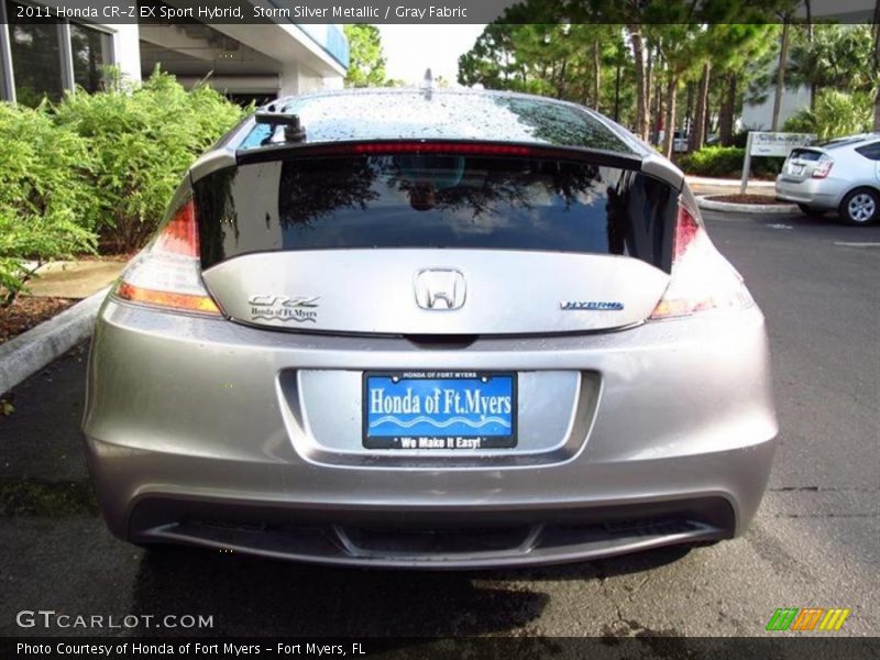 Storm Silver Metallic / Gray Fabric 2011 Honda CR-Z EX Sport Hybrid