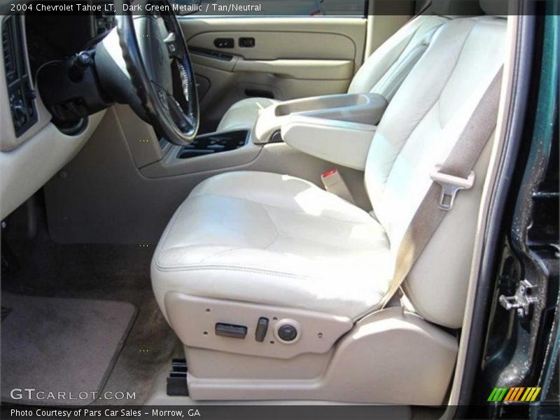 Dark Green Metallic / Tan/Neutral 2004 Chevrolet Tahoe LT