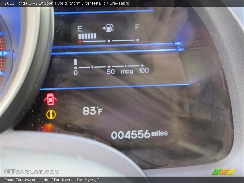 Storm Silver Metallic / Gray Fabric 2011 Honda CR-Z EX Sport Hybrid