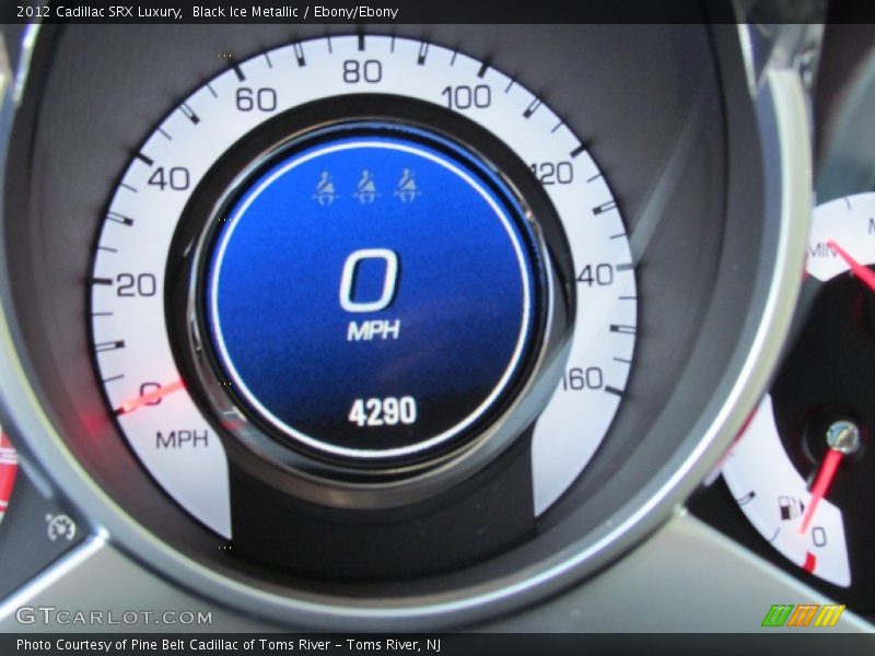 Black Ice Metallic / Ebony/Ebony 2012 Cadillac SRX Luxury