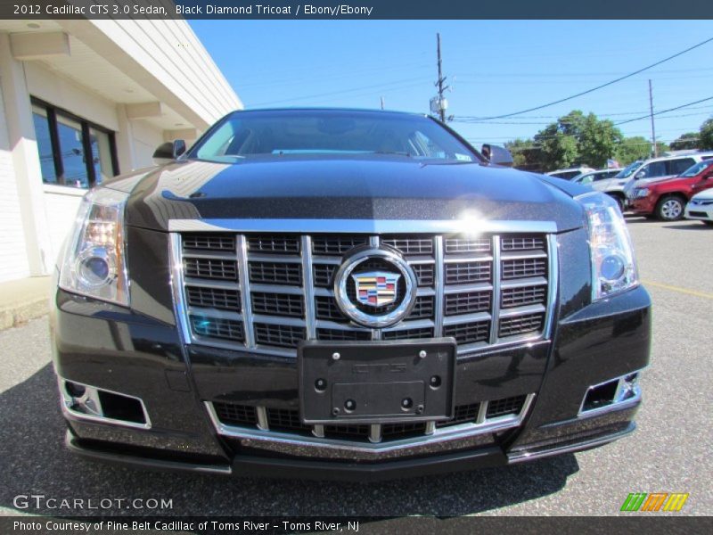 Black Diamond Tricoat / Ebony/Ebony 2012 Cadillac CTS 3.0 Sedan