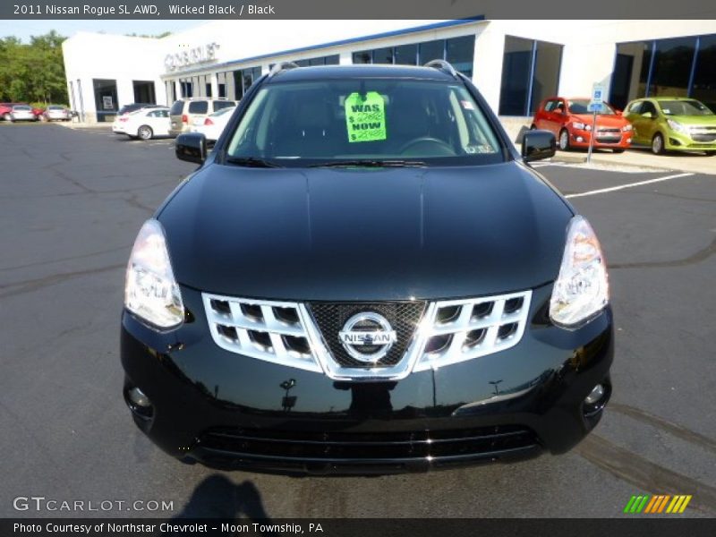 Wicked Black / Black 2011 Nissan Rogue SL AWD
