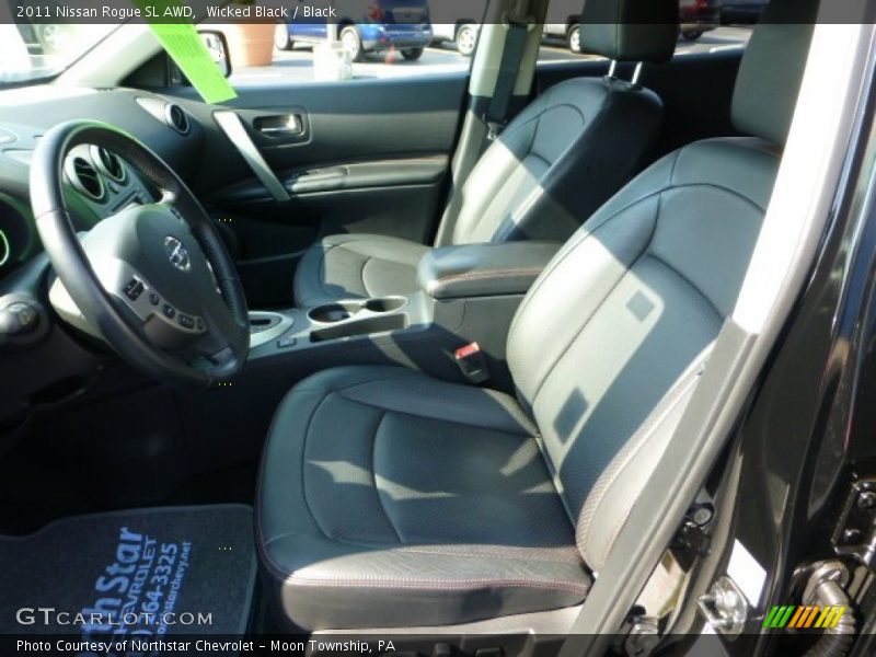 Wicked Black / Black 2011 Nissan Rogue SL AWD