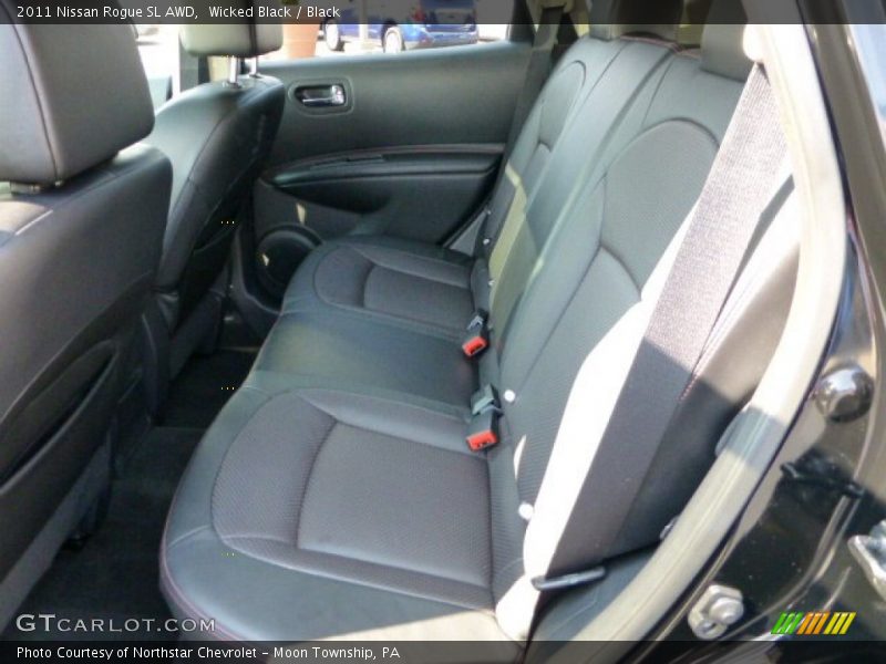 Wicked Black / Black 2011 Nissan Rogue SL AWD