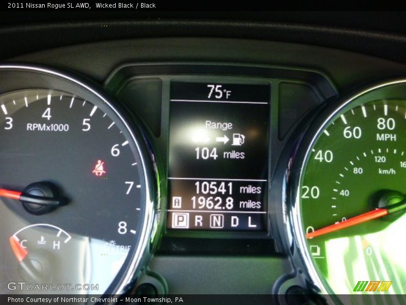 Wicked Black / Black 2011 Nissan Rogue SL AWD