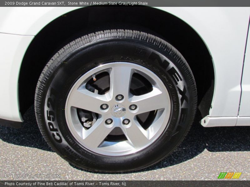 Stone White / Medium Slate Gray/Light Shale 2009 Dodge Grand Caravan SXT