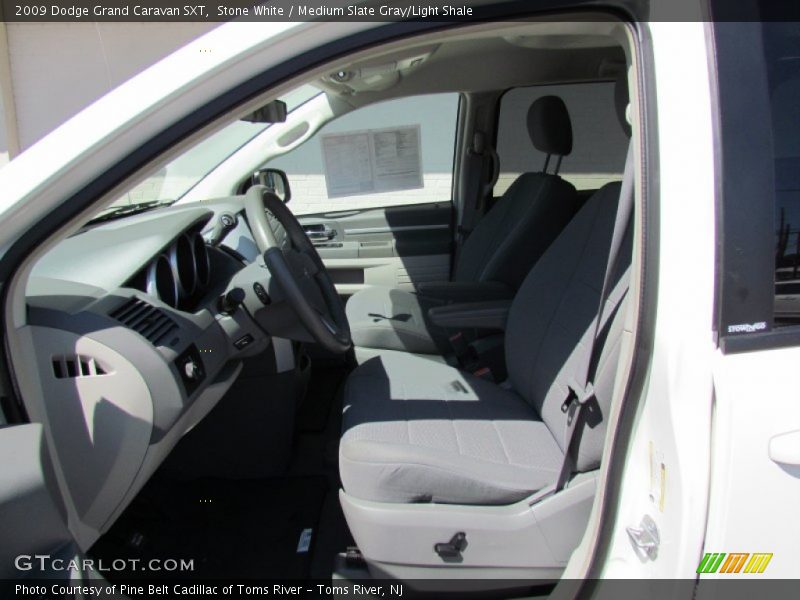 Stone White / Medium Slate Gray/Light Shale 2009 Dodge Grand Caravan SXT