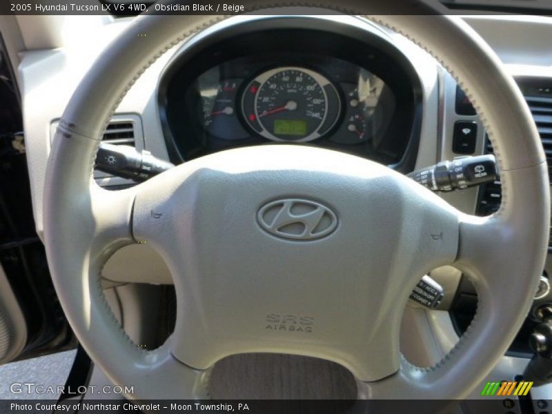 Obsidian Black / Beige 2005 Hyundai Tucson LX V6 4WD