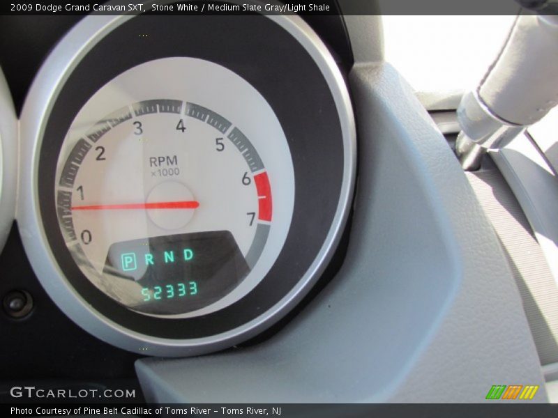 Stone White / Medium Slate Gray/Light Shale 2009 Dodge Grand Caravan SXT