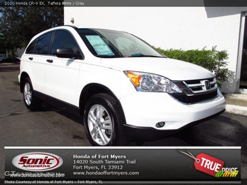 Taffeta White / Gray 2010 Honda CR-V EX