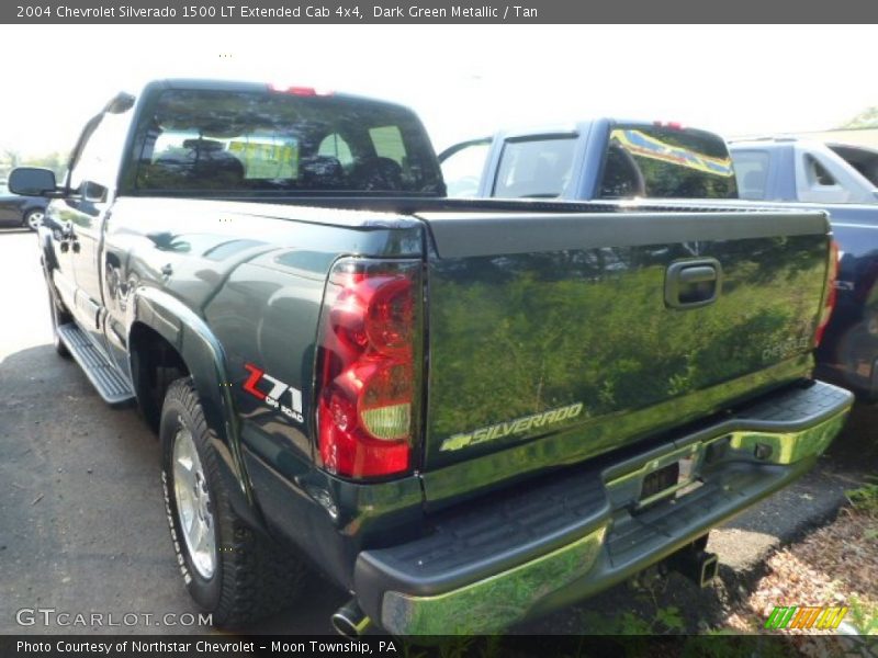 Dark Green Metallic / Tan 2004 Chevrolet Silverado 1500 LT Extended Cab 4x4