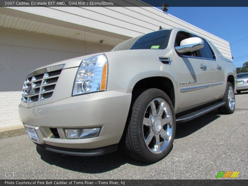 Gold Mist / Ebony/Ebony 2007 Cadillac Escalade EXT AWD