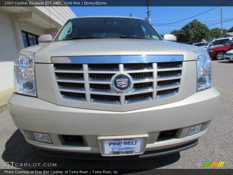 Gold Mist / Ebony/Ebony 2007 Cadillac Escalade EXT AWD
