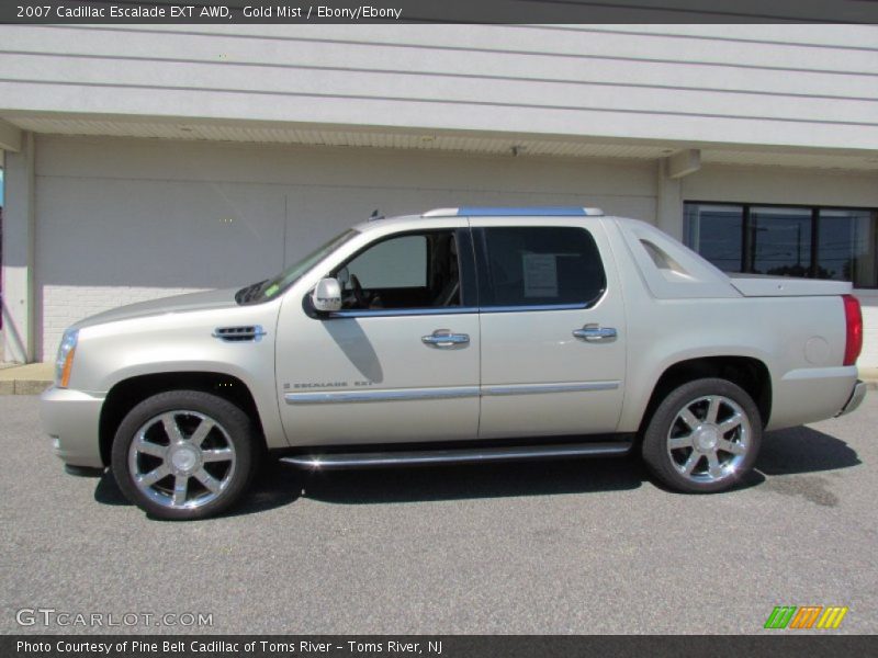 Gold Mist / Ebony/Ebony 2007 Cadillac Escalade EXT AWD