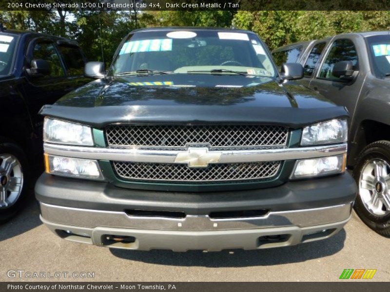 Dark Green Metallic / Tan 2004 Chevrolet Silverado 1500 LT Extended Cab 4x4