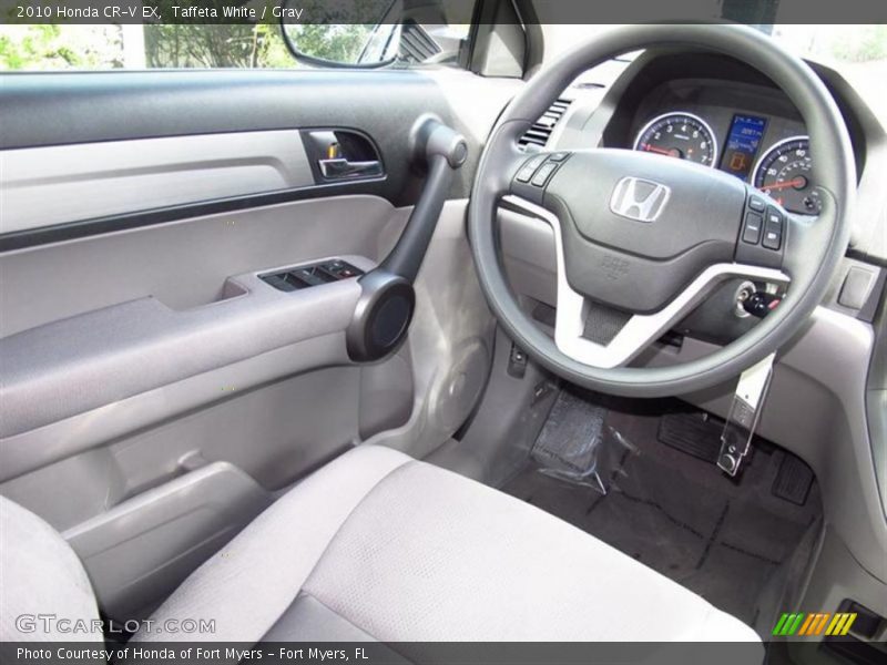 Taffeta White / Gray 2010 Honda CR-V EX