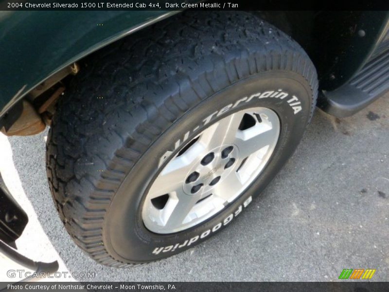 Dark Green Metallic / Tan 2004 Chevrolet Silverado 1500 LT Extended Cab 4x4